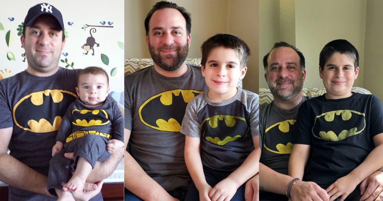 Father and Son’s Annual Batman Tradition is What Photography is All About