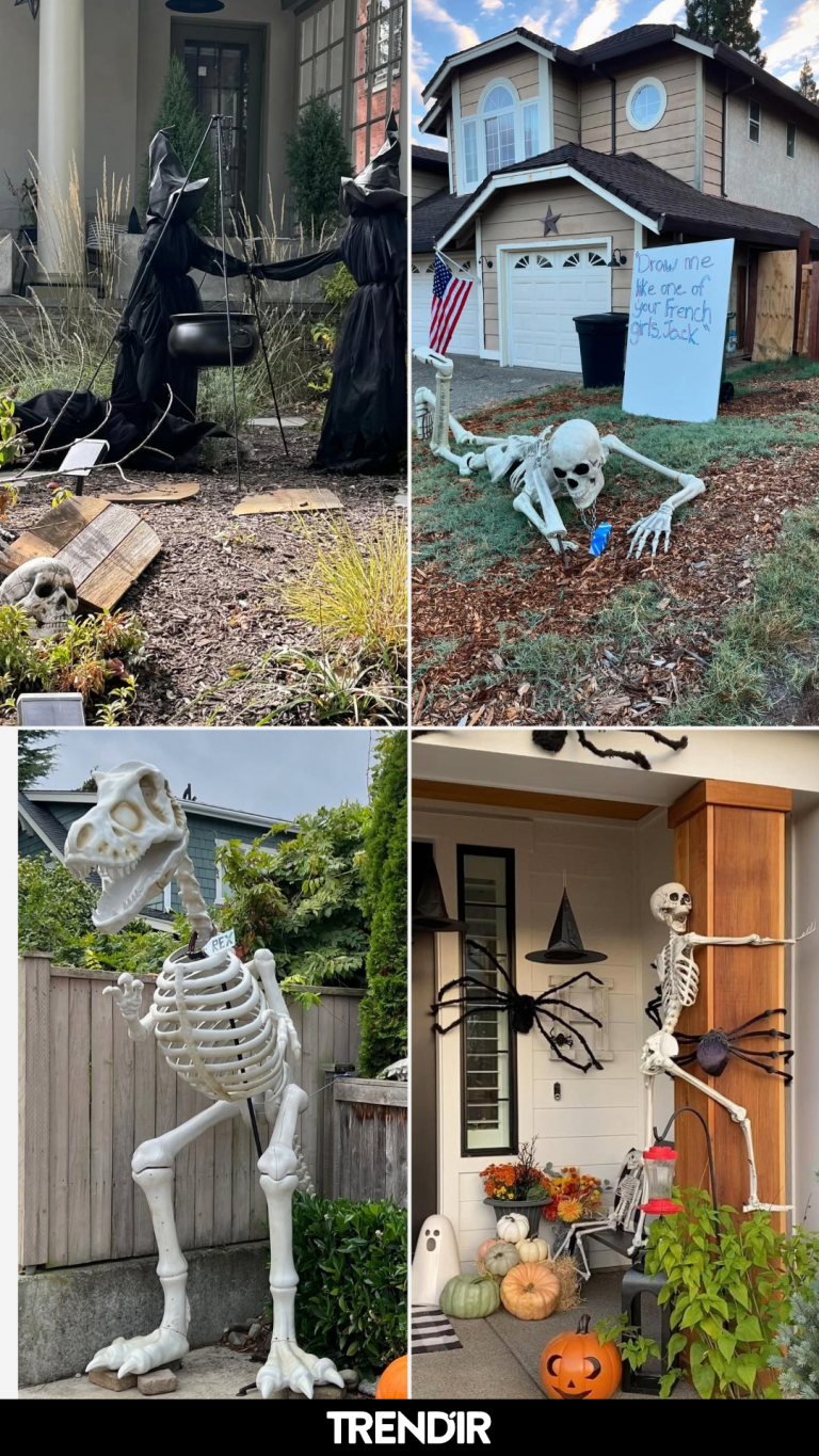 27 Halloween Outdoor Skeleton Decor Ideas That Go Way Beyond “Just Bones”