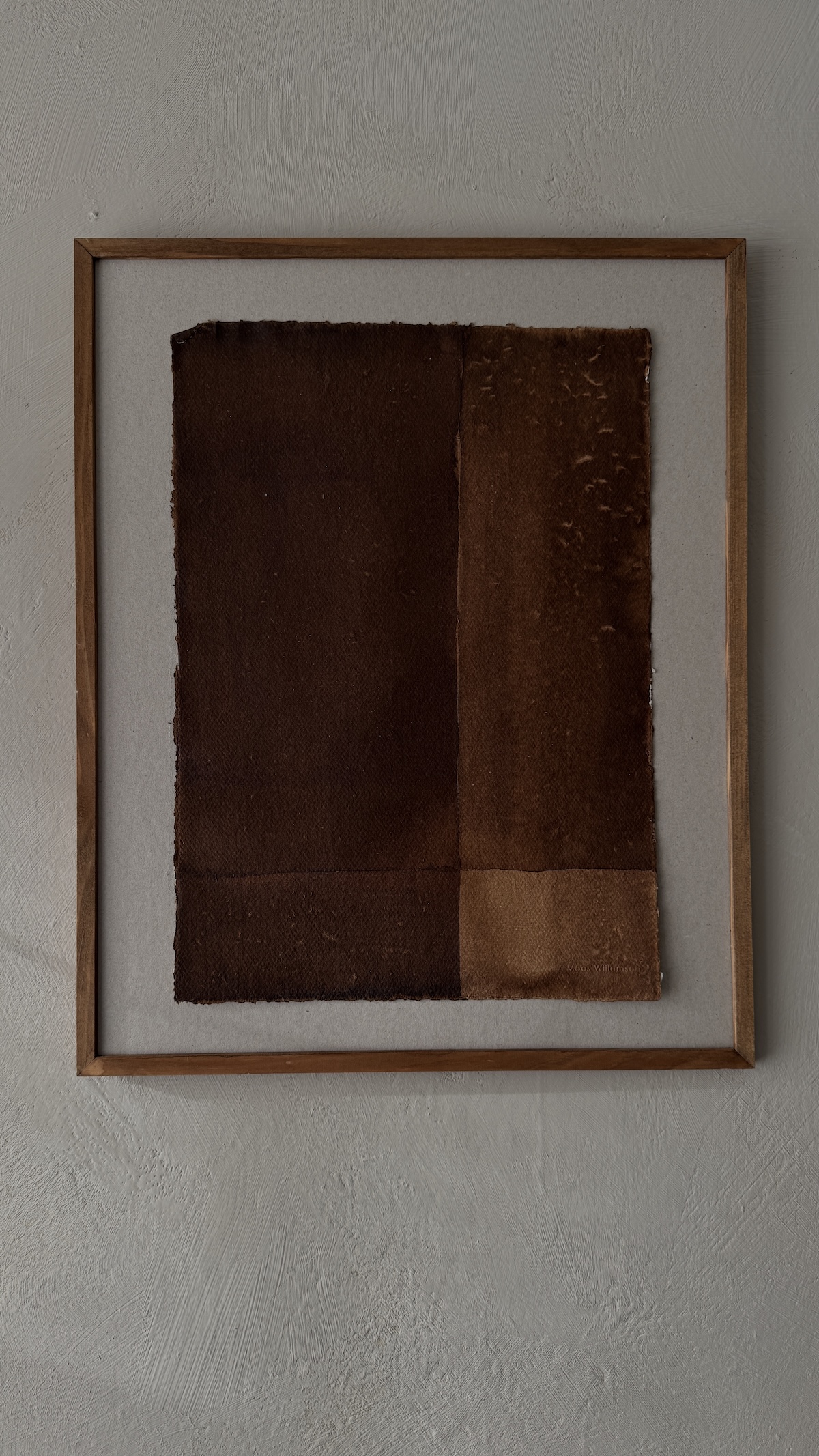 A touch of Wabi Sabi with New Art on Paper by Moos Willemsen in my webshop