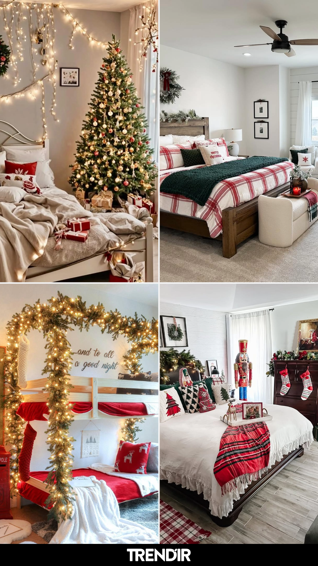26 Christmas Bedroom Decor Ideas That Make Waking Up Feel Like Christmas Morning