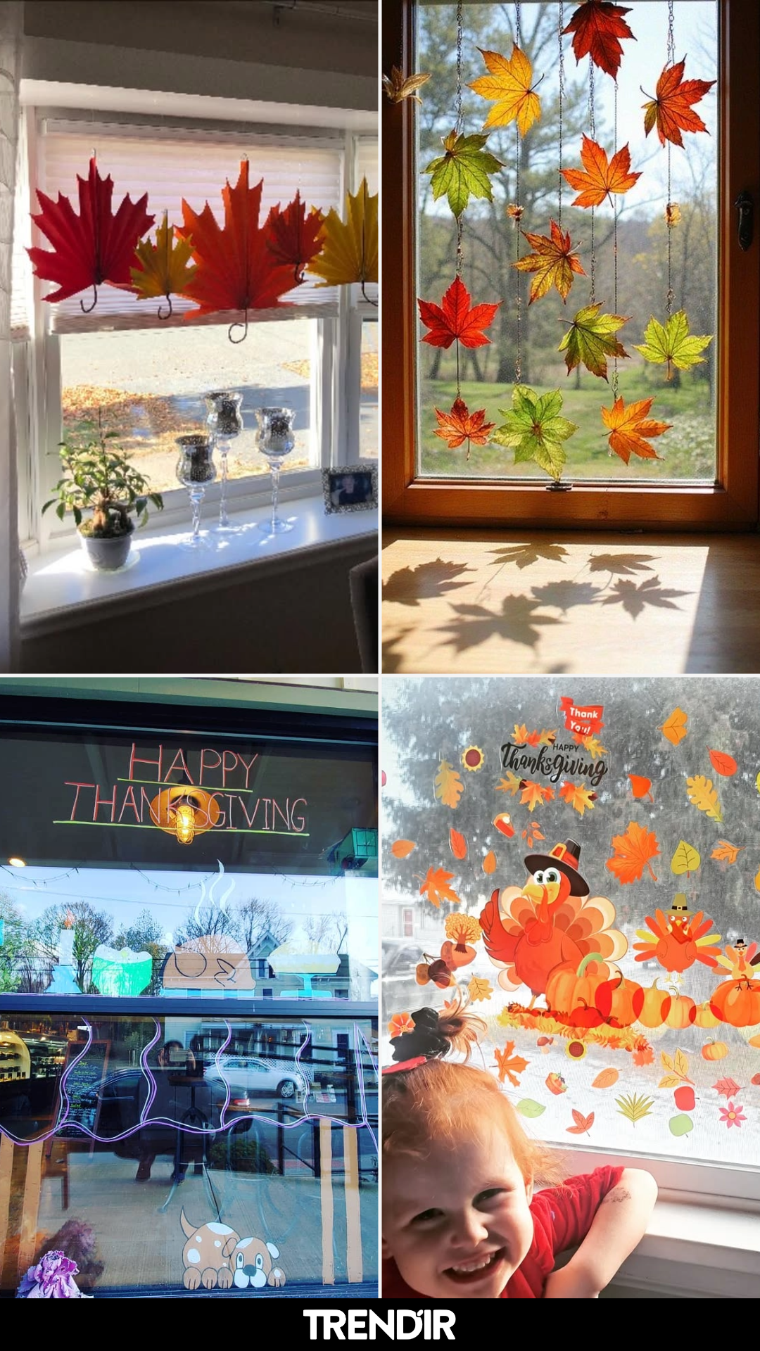 23 Thanksgiving Window Decor Ideas That’ll Be the First Thing Guests Notice
