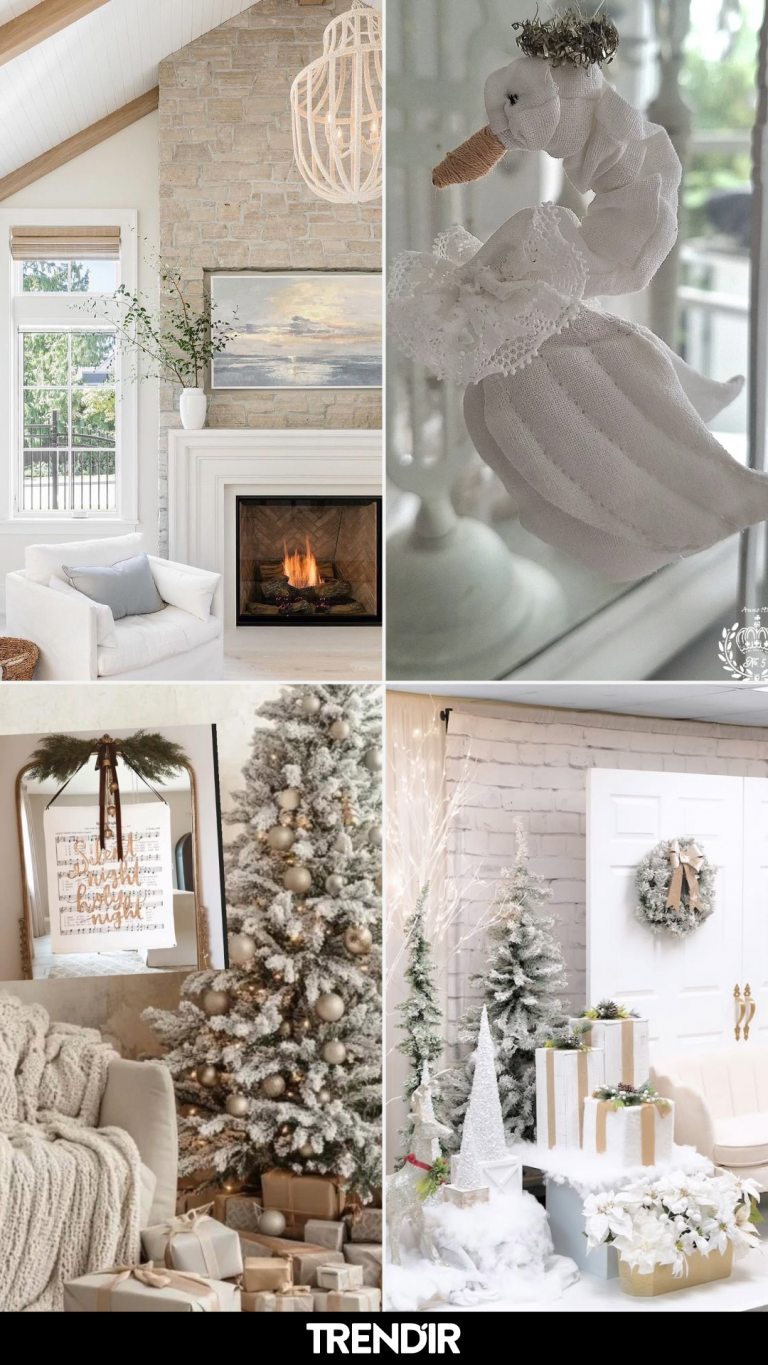 26 White Christmas Decor Ideas That Make Every Room Feel Peaceful and Luxe