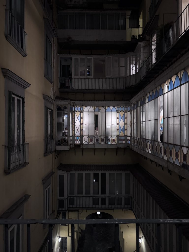 Amazing stained glass windows and Neapolitan architecture at Studio Giuliano Andrea dell’Uva