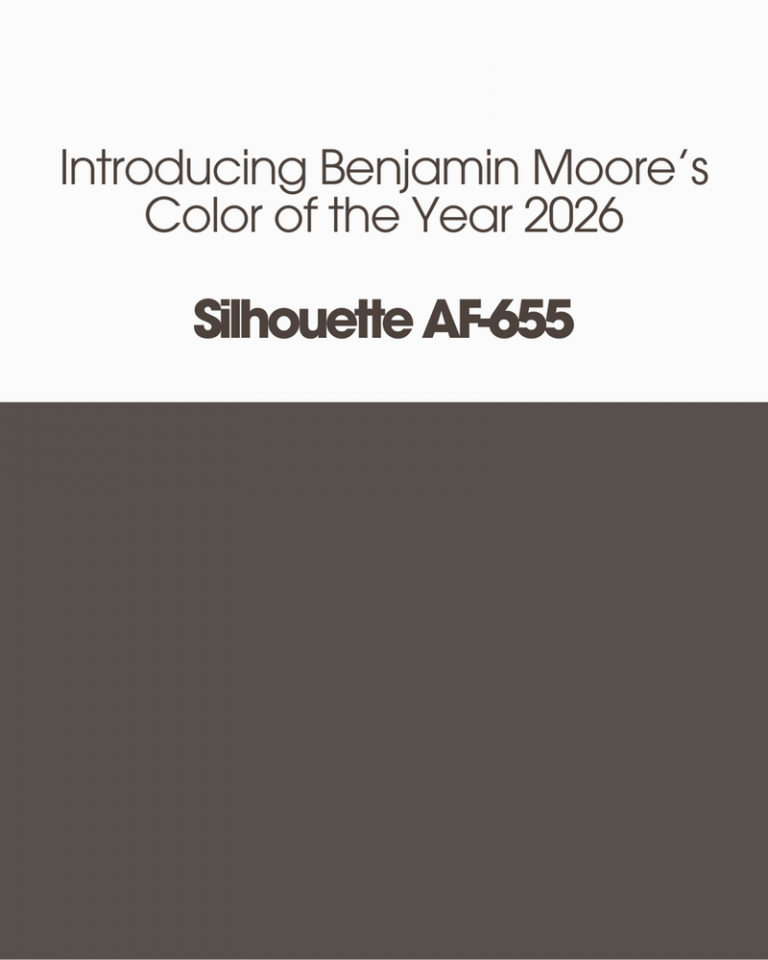 Rich & Refined: Silhouette is Benjamin Moore’s 2026 Color of The Year.