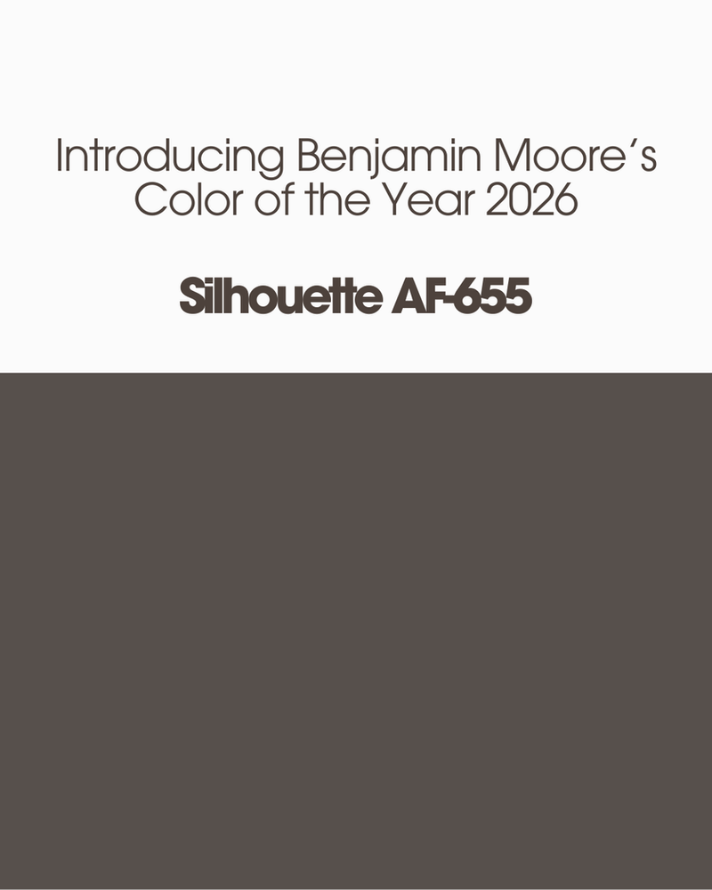 Rich & Refined: Silhouette is Benjamin Moore’s 2026 Color of The Year.