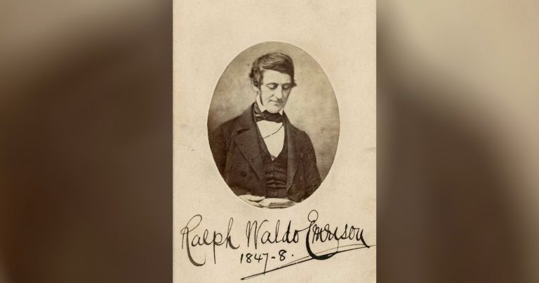 Unknown Photo of Great American Essayist Ralph Waldo Emerson is Discovered