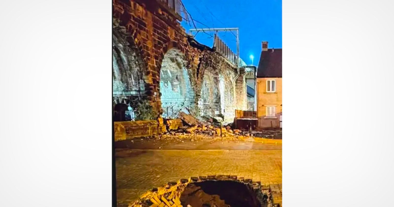 AI-Generated Photo of Damaged Bridge Temporarily Halts Rail Services