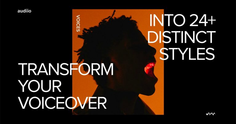 Audiio ‘Voices’ Can Transform Your Voiceovers Into 24 Distinct Styles