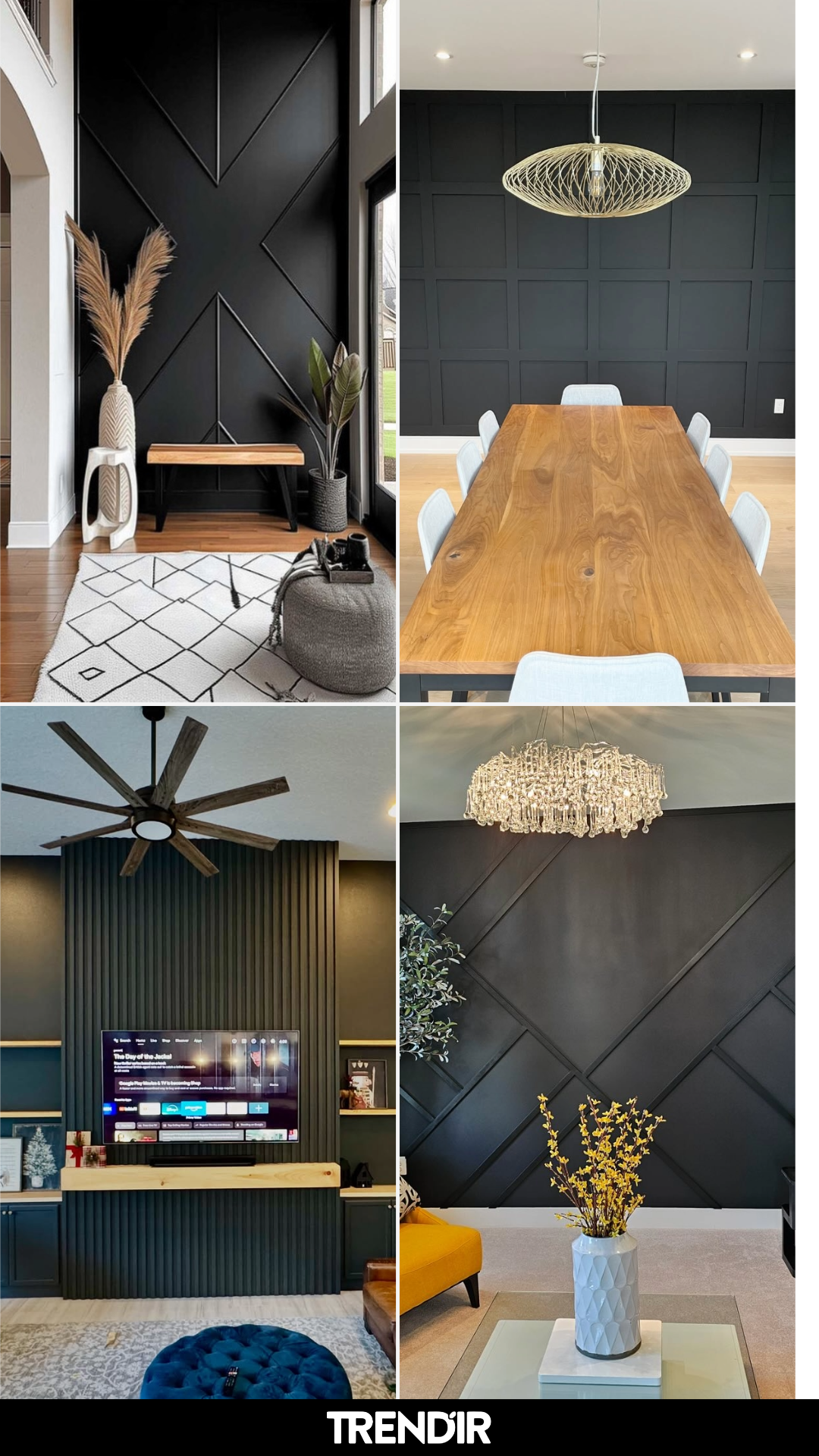 28 Black Accent Wall Living Room Ideas That Add Depth and Drama