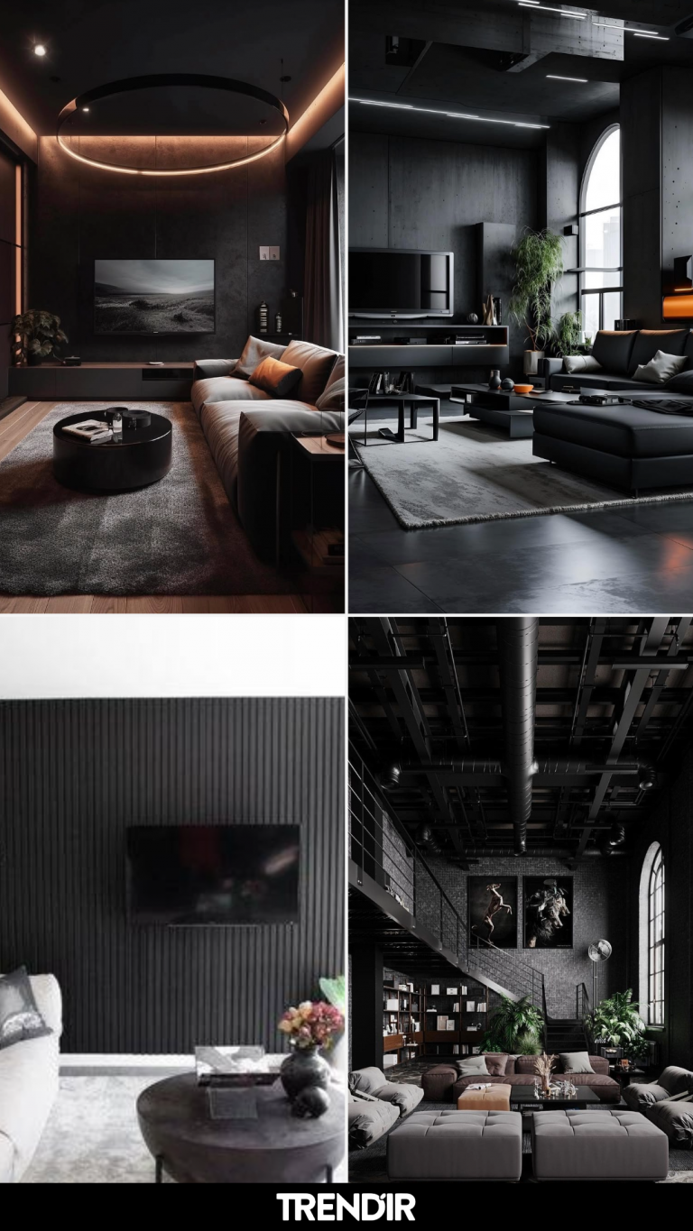 28 Black Living Room Ideas Inspired by Boutique Hotels and Luxe Modern Homes