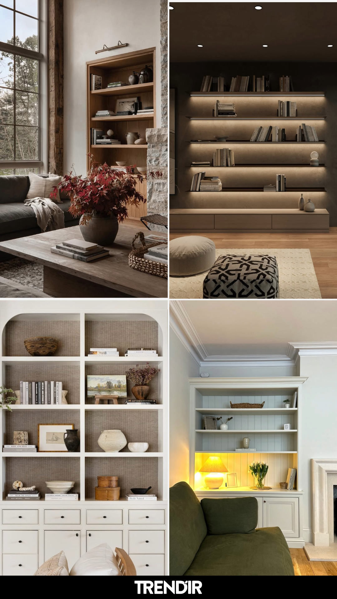 25 Living Room Shelves Ideas If Your Shelves Always Look Either Too Empty or Too Busy