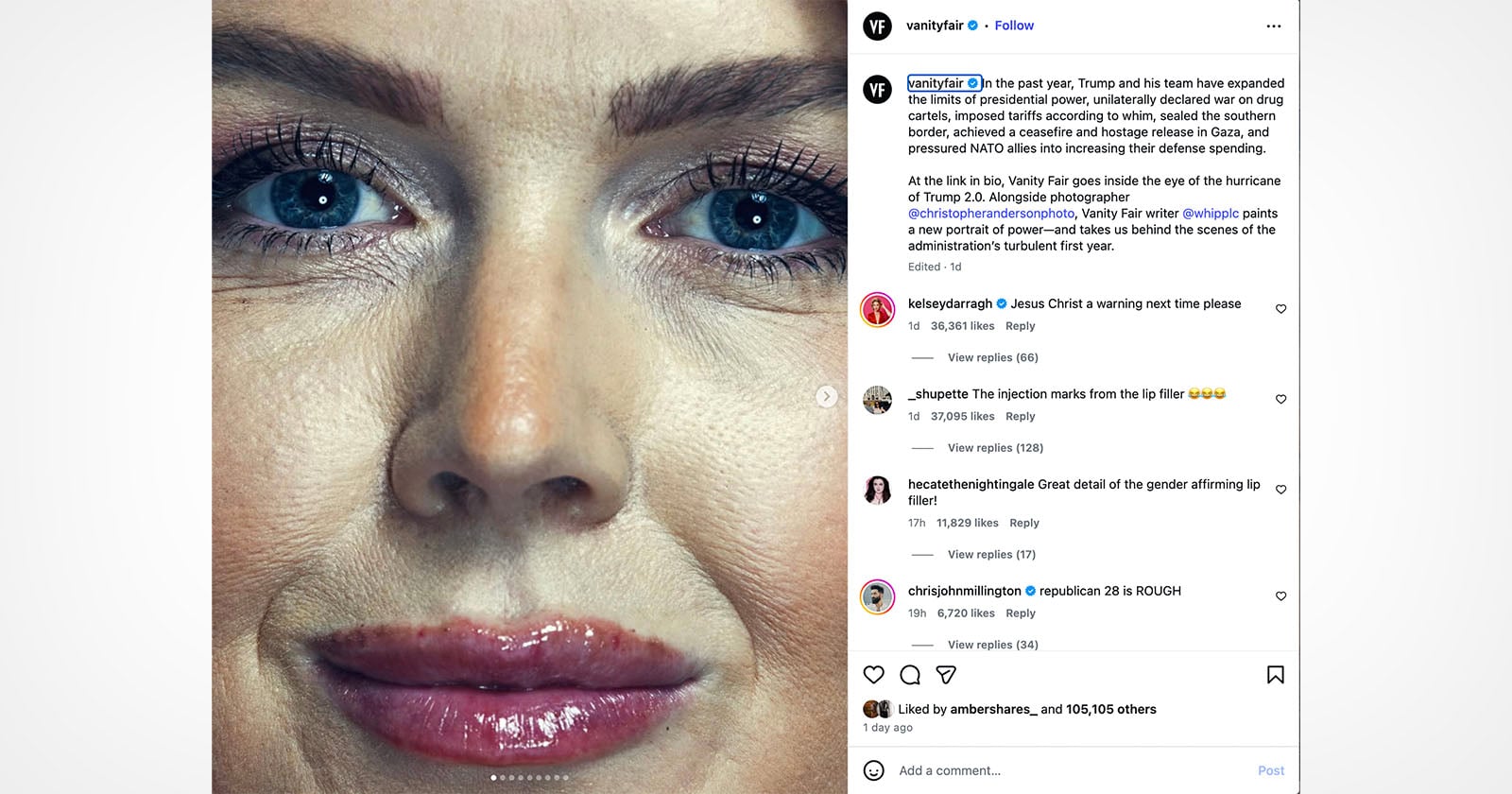Photographer Defends His Vanity Fair Photos of Press Secretary Karoline Leavitt