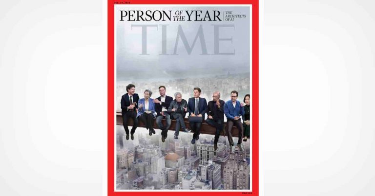 TIME Magazine Recreates ‘Lunch atop a Skyscraper’ Photo with AI Leaders