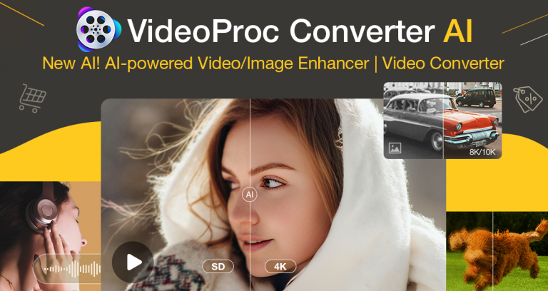61% OFF VideoProc Converter AI: Annual Upgrades for AI Image/Video Enhancement for Photographers