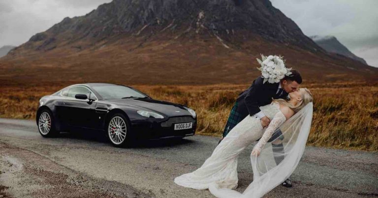 Wedding Photographer’s Images Go Viral After Influencer Lets Couple Borrow Aston Martin