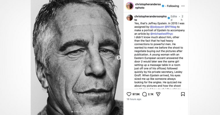 Photographer ‘Releases His Own Epstein Files’ and Shares Chilling Encounter
