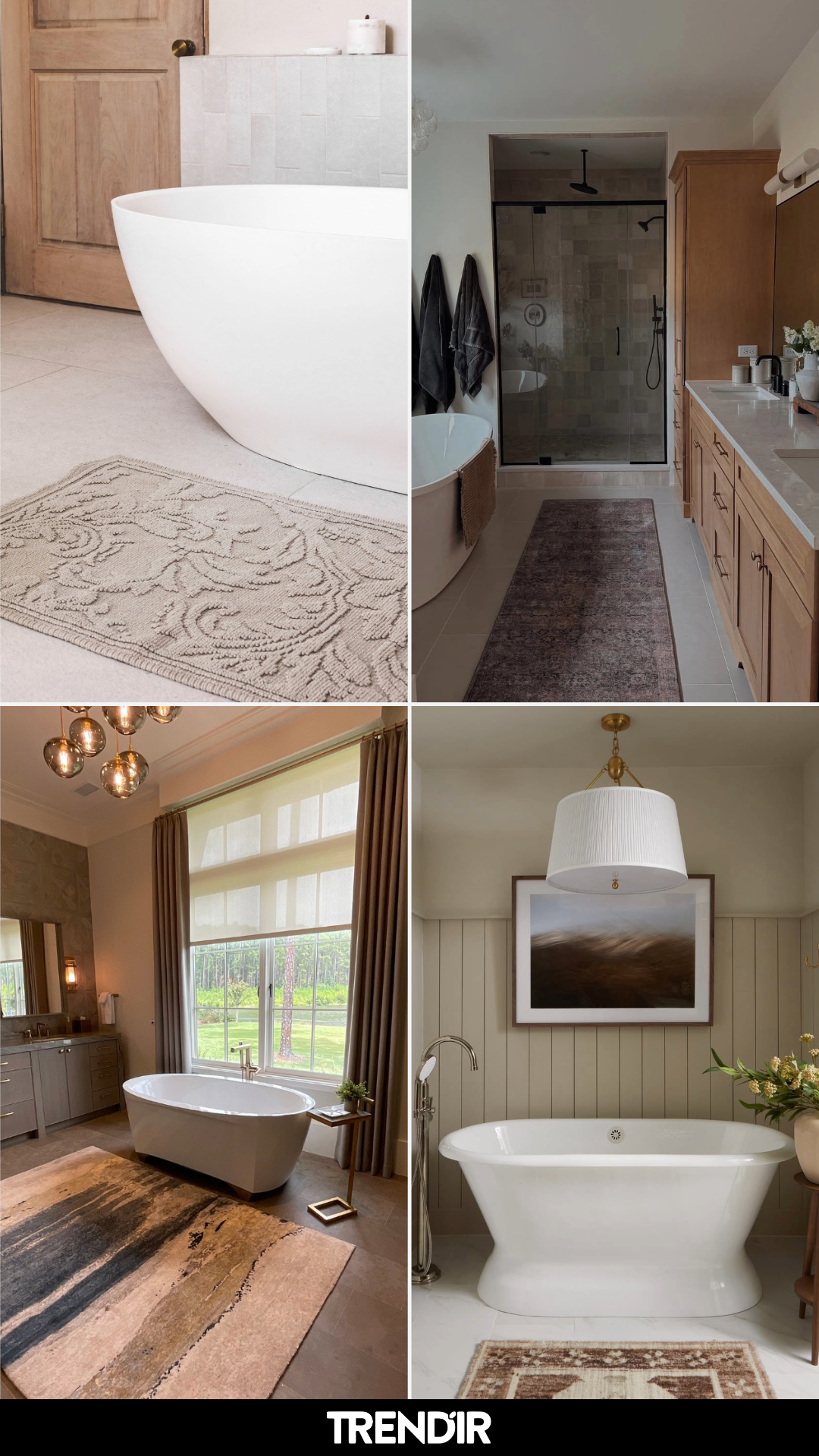 25 Bathroom Rug Ideas That Give the Whole Bathroom a Subtle Visual Lift