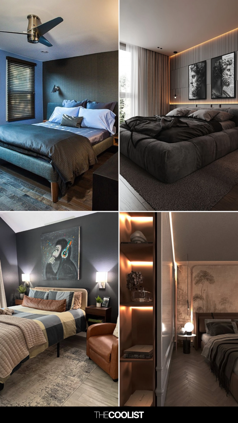 29 Mens Bedroom Ideas Designers Use When They Want Zero Tolerance for Juvenile Decor Choices