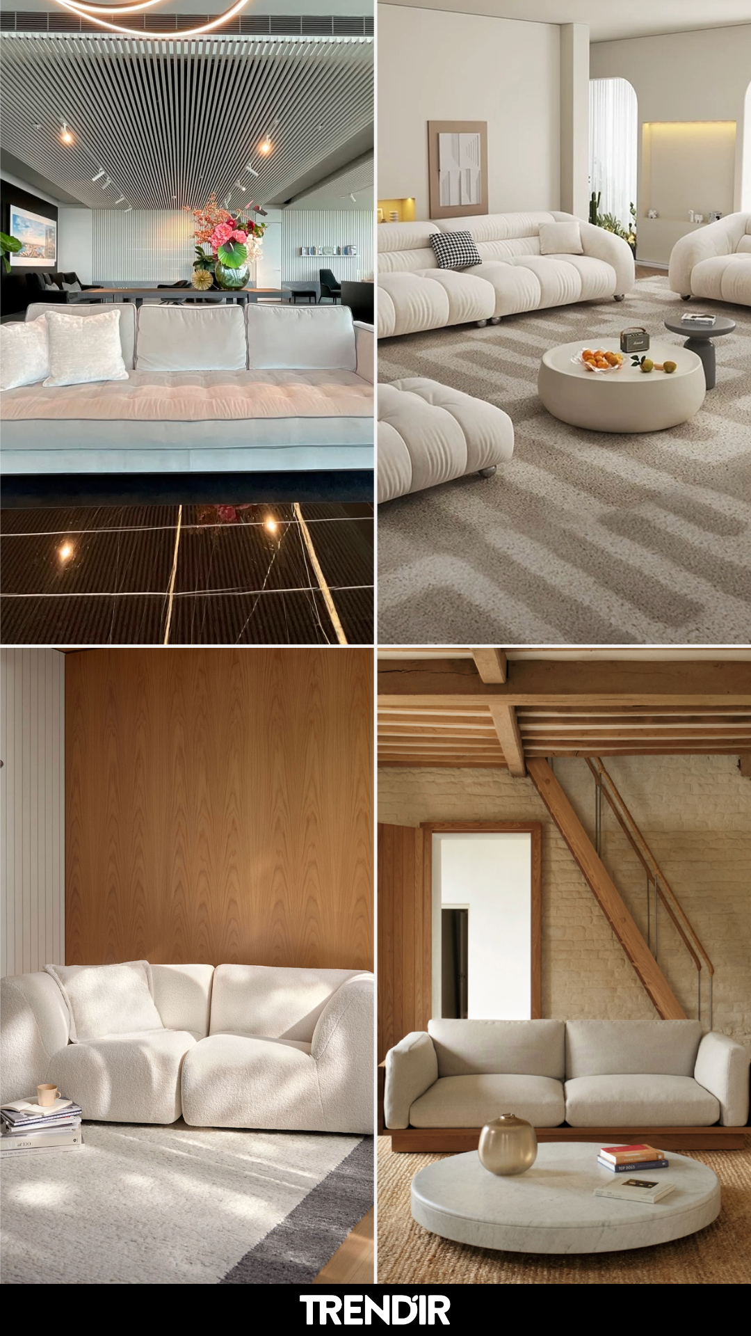 24 White Sofa Ideas Sparked by Zero Tolerance for Visual Noise and Heavy, Dark Furniture