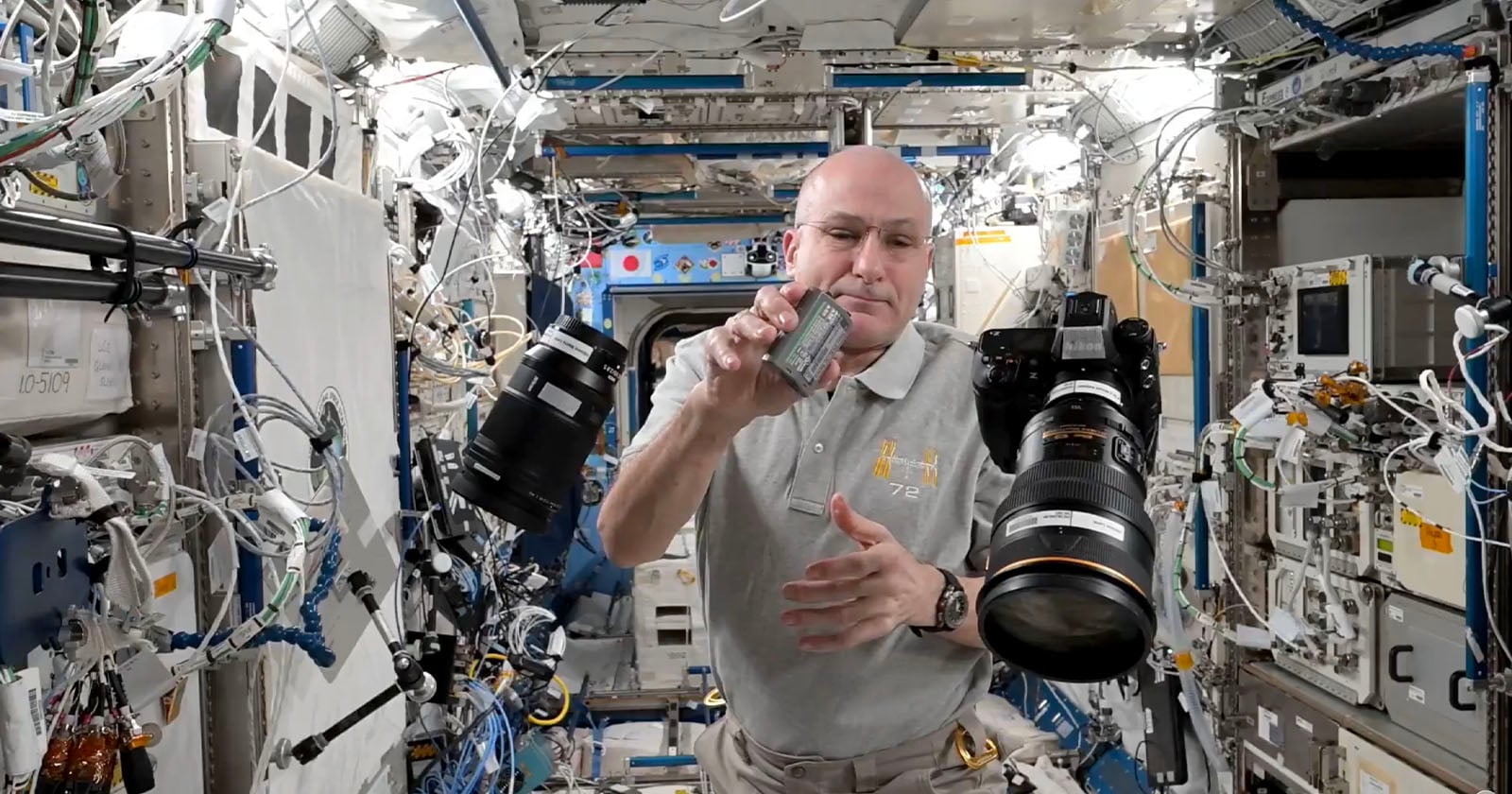 This is How You Change a Camera Battery in Space