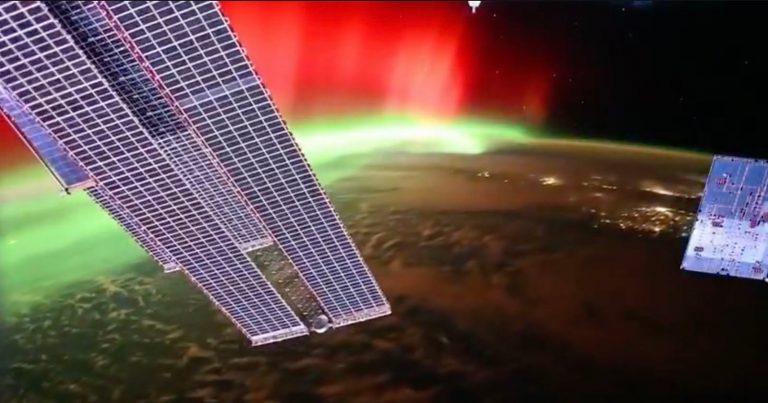 Solar Storm Turbocharges Aurora Lights in Dazzling Photos From Space and Earth