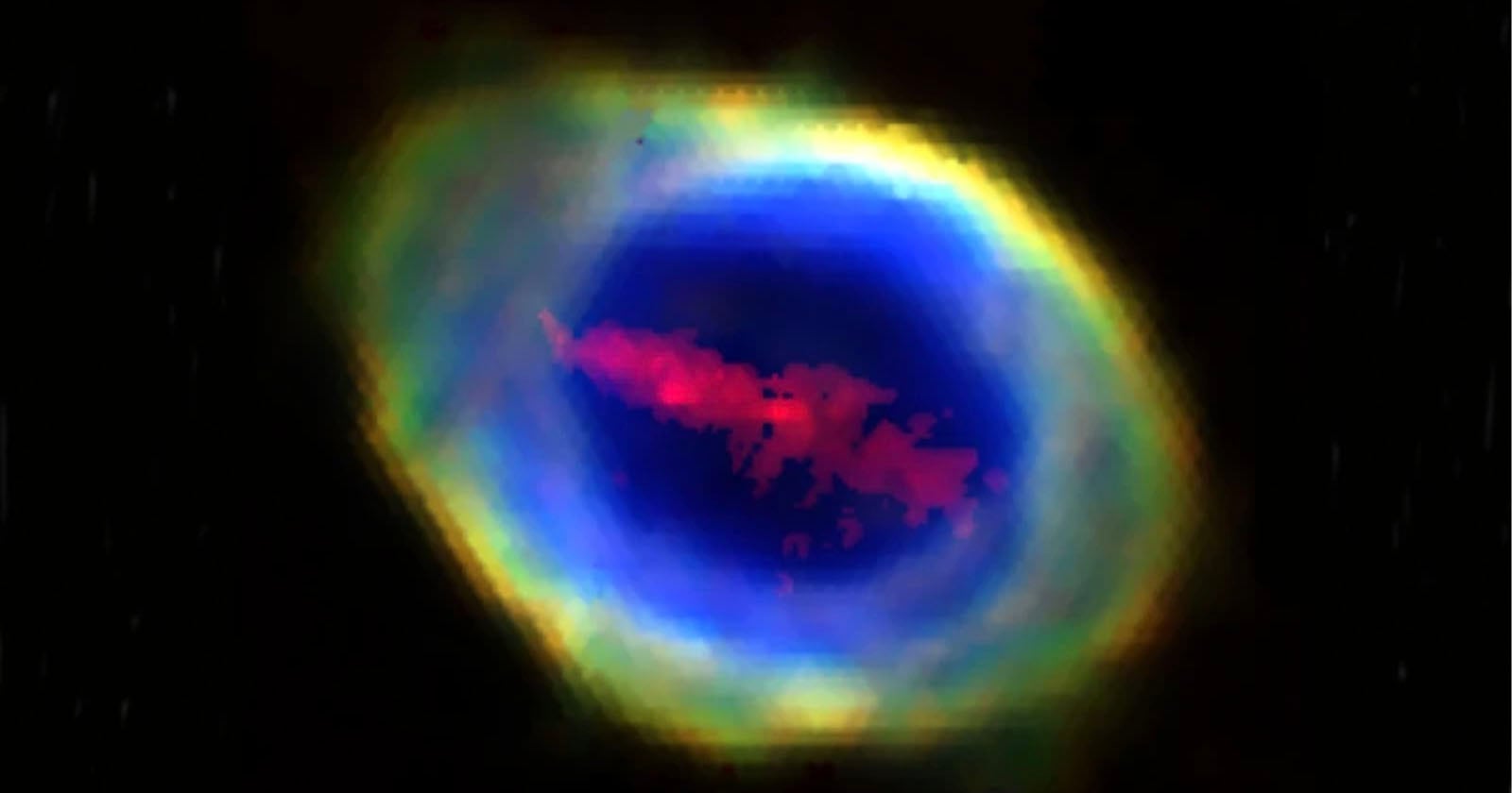 Astronomers Discover Gigantic Iron Bar Running Through Ring Nebula