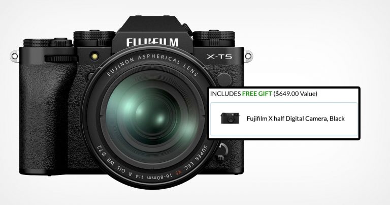 You Can Get a Fujifilm X half For Free as Part of an X-T5 Kit