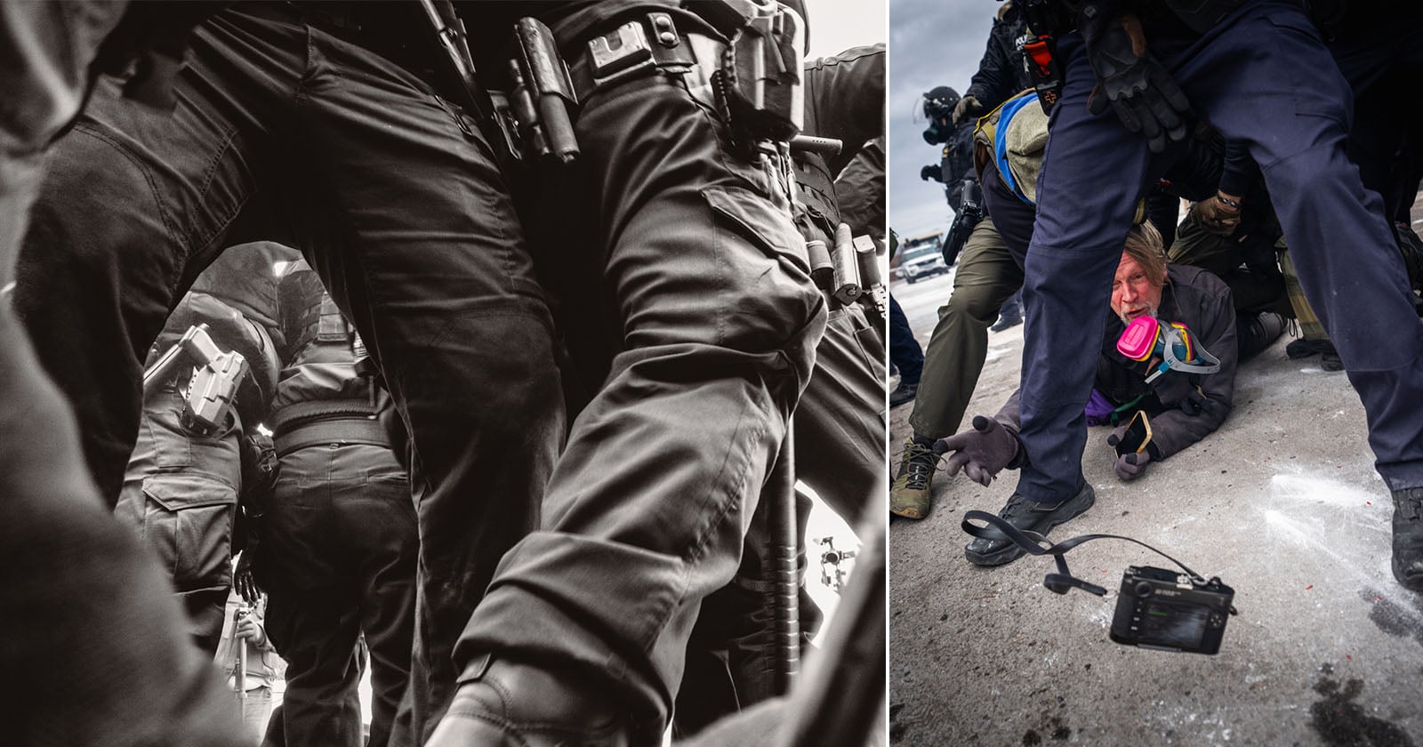 Photographer Tosses His Leica Away From ICE as He’s Tackled to the Ground