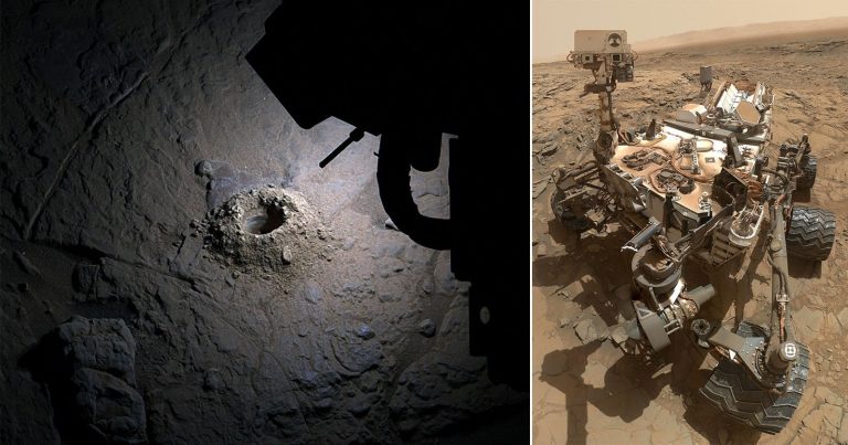 NASA’s Curiosity Rover Lights Up Mars for Very Rare Night Photo