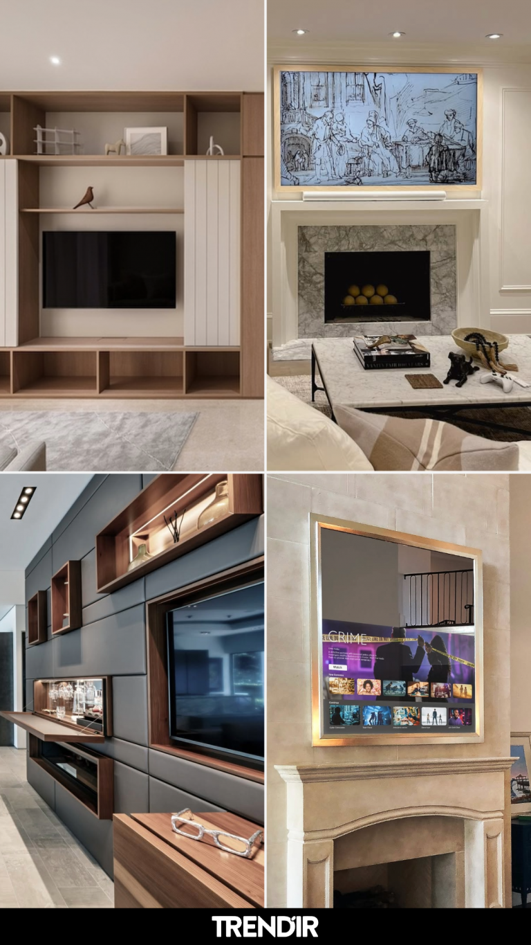 19 Hidden TV Ideas That Bring Zero Tolerance Precision to Modern Minimal Styling