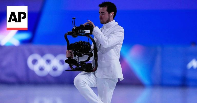 Ice Skating Cameraman Makes Historic First at Winter Olympics