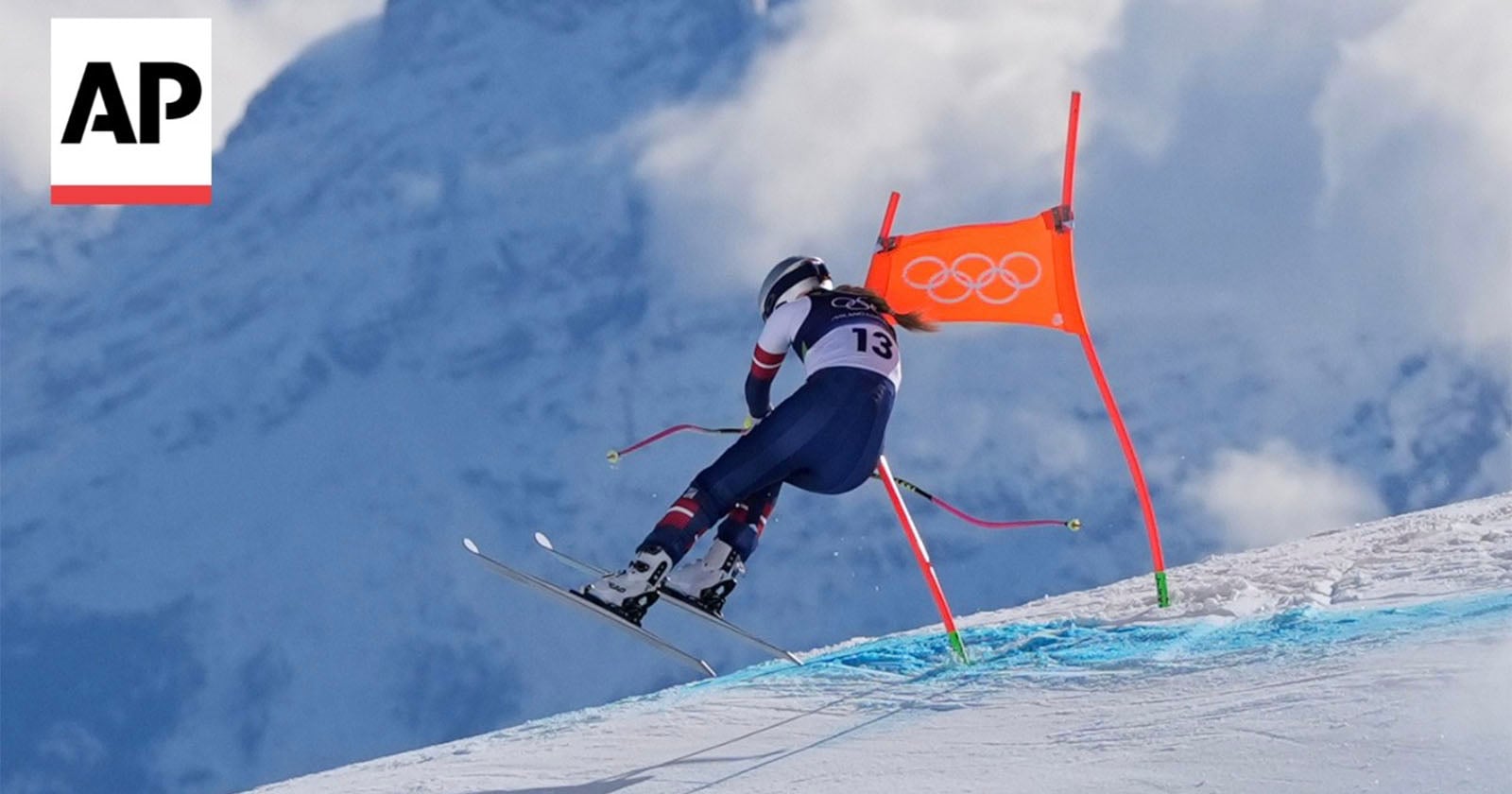 AP Photo Captures Moment Lindsey Vonn Loses Control Before Crashing Hard at Winter Olympics