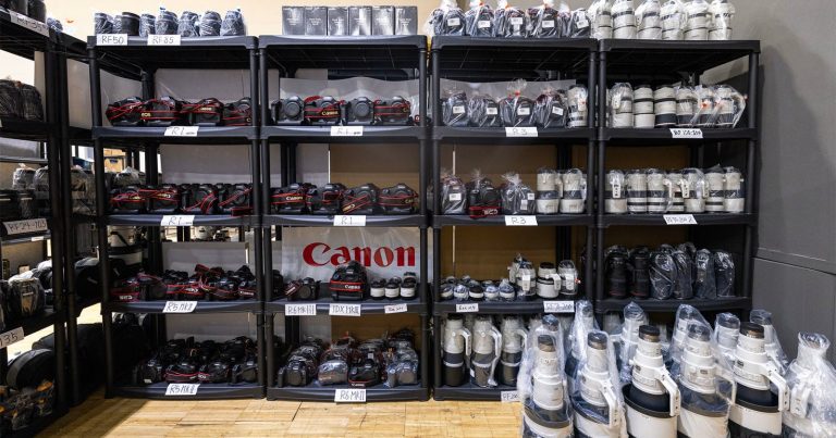 A Rare Look Inside Canon’s Incredible Winter Olympics Gear Room in Milan