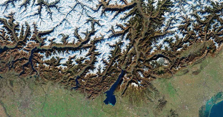The Milan-Cortina Winter Olympics Venues as Seen From Space