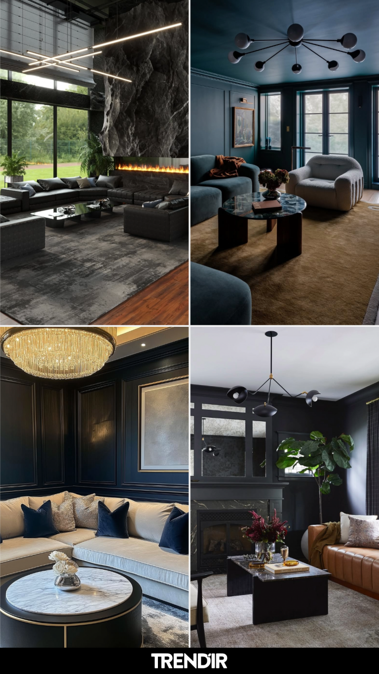 26 Dark Living Room Ideas That Turn Shadows Into the Room’s Secret Weapon