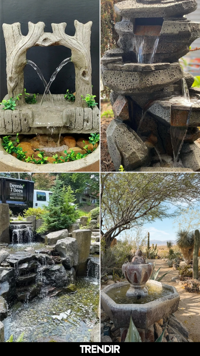 24 Fountains Outdoor Ideas That Add a Constant Sense of Movement Most Spaces Lack