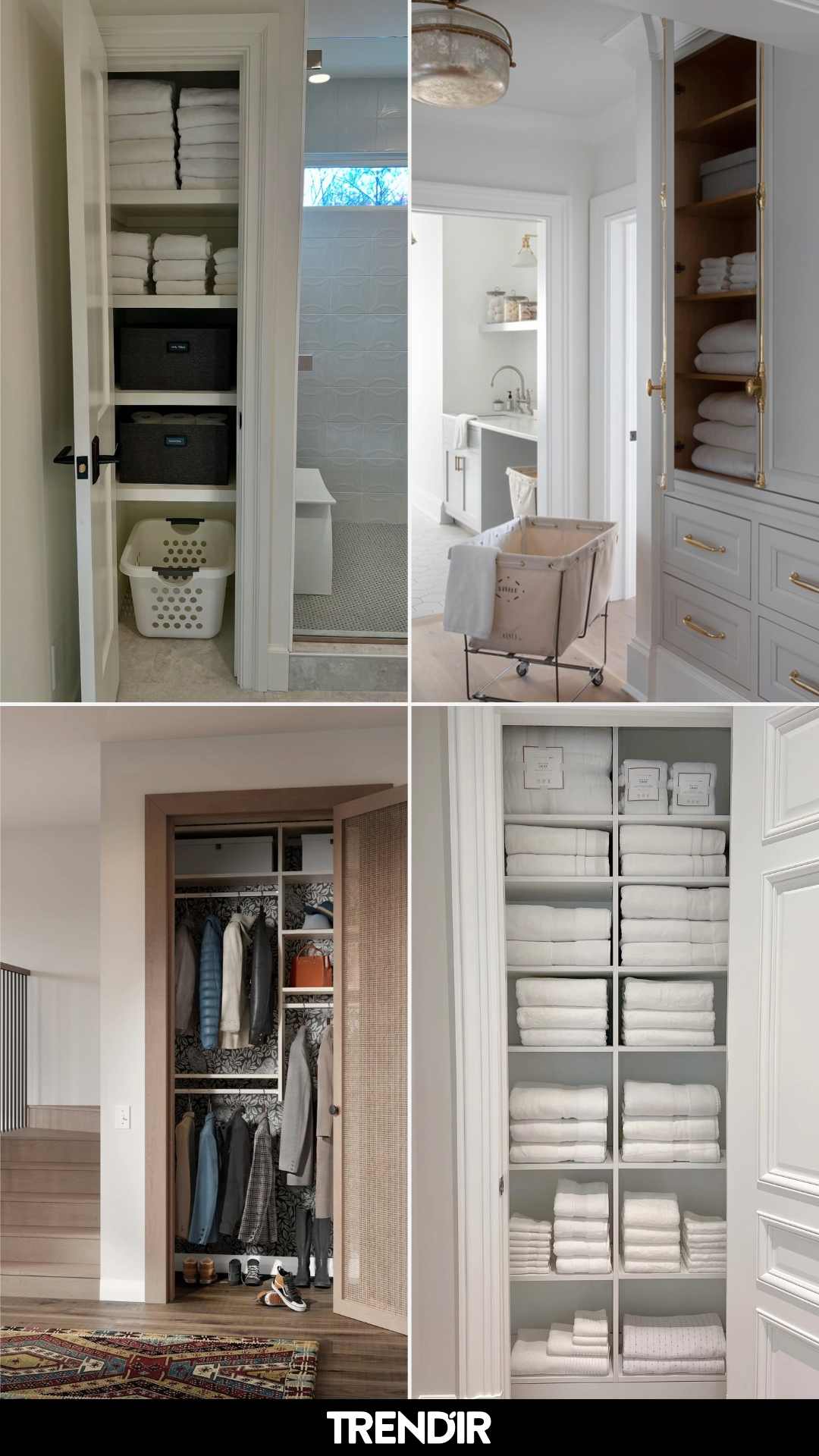 26 Hallway Linen Closet Organization Ideas With Zero Tolerance for Sloppy Folding