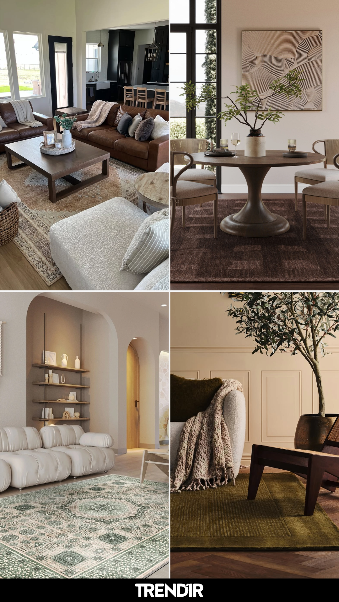 26 Living Room Rug Ideas That Introduce Warmth Exactly Where a Room Needs It