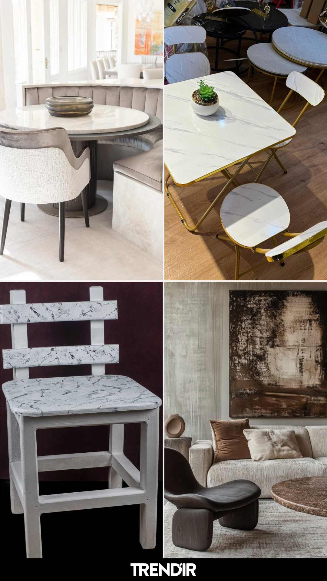 27 Marble Chair Design Ideas With Zero Tolerance for Chairs That Blend Into the Background