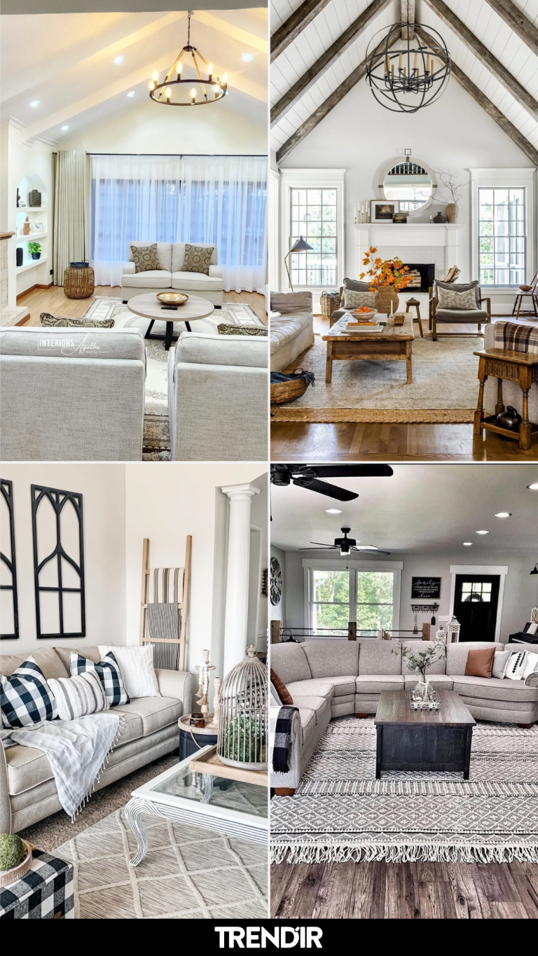 27 Modern Farmhouse Living Room Ideas Designers Repeat in Their Best Projects