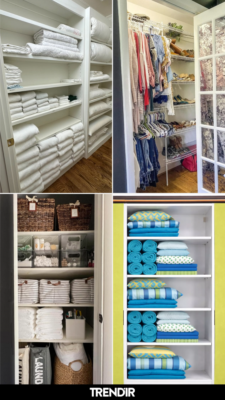 28 Narrow Linen Closet Organization Ideas With Zero Tolerance for Tip-Over Towers of Towels