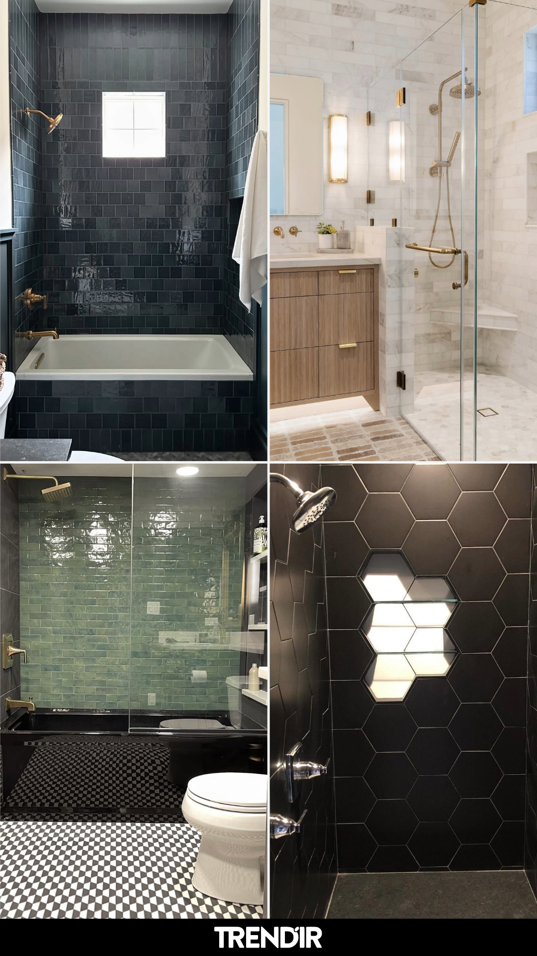 27 Shower Tile Ideas That Make the Shower Look Like the Most Thought-Out Part of the Room