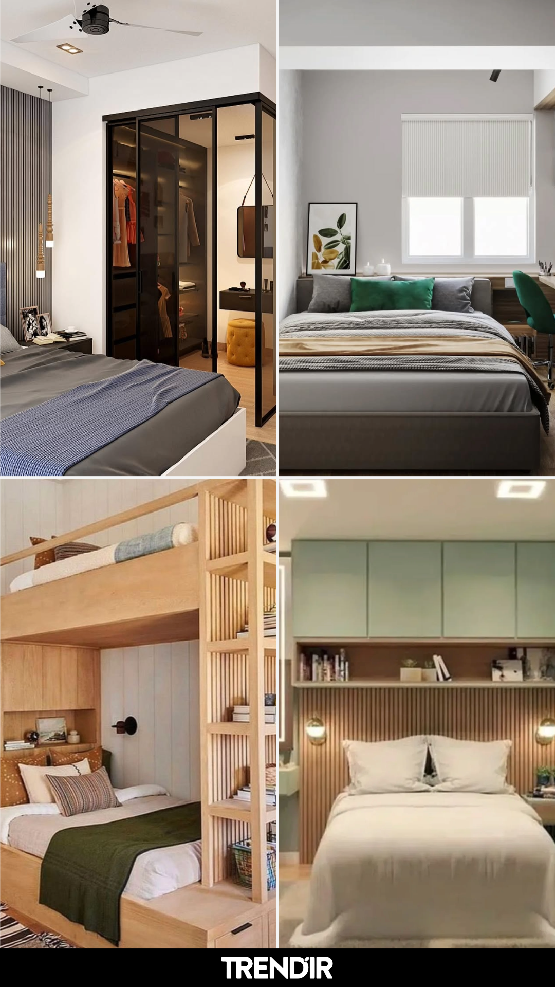 27 Small Bedroom Layout Ideas That Make Your Room Feel Less Crowded Without Removing Furniture