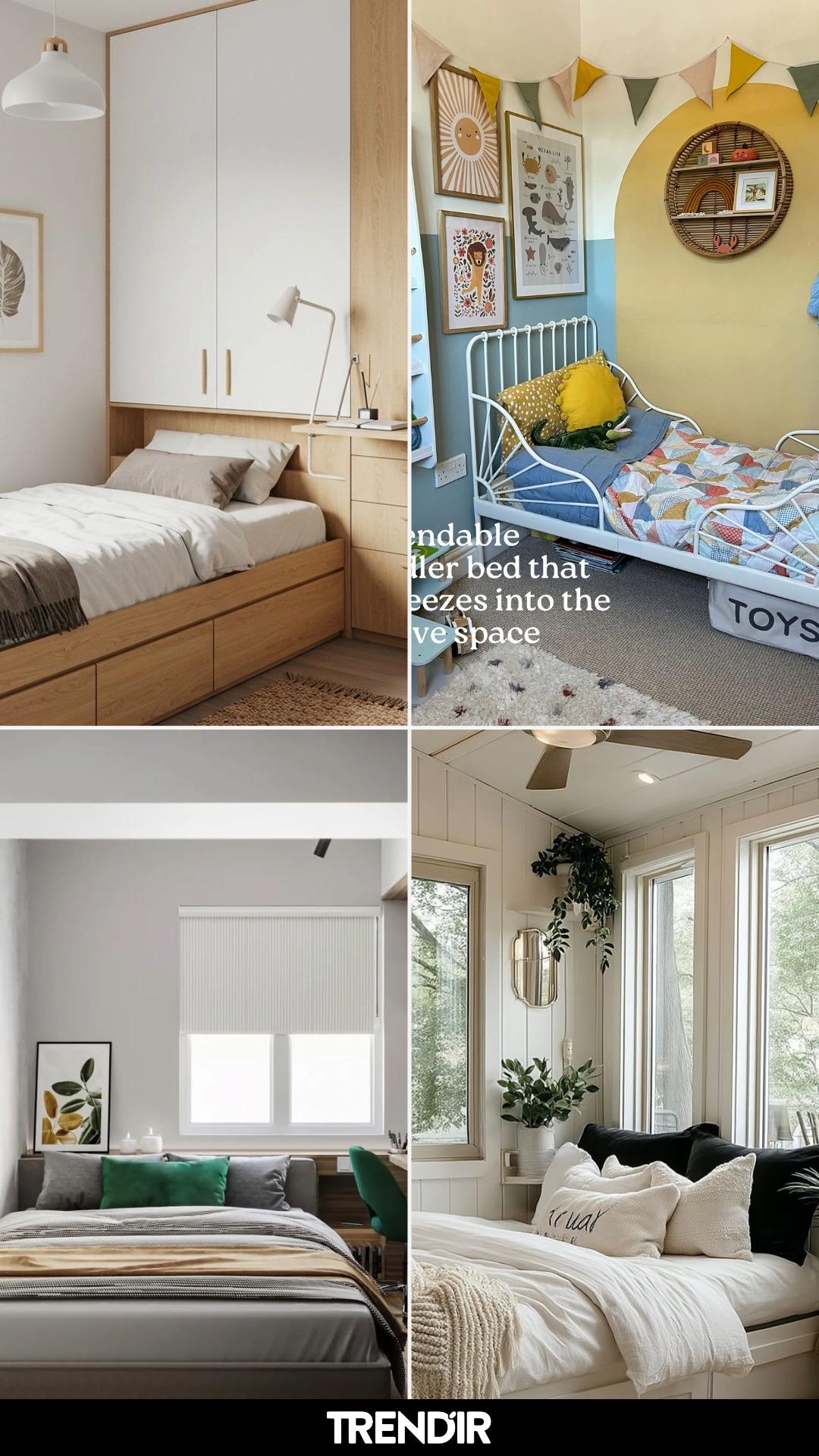 26 Tiny Bedroom Ideas That Bring Order to Rooms That Usually Feel Tight