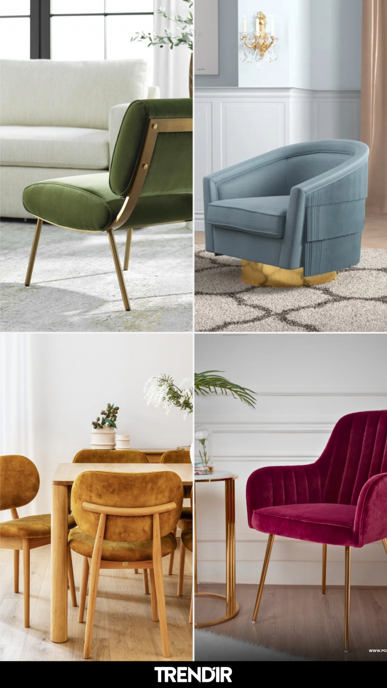 26 Velvet Chair Design Ideas That Let Plush Upholstery Do All the Talking