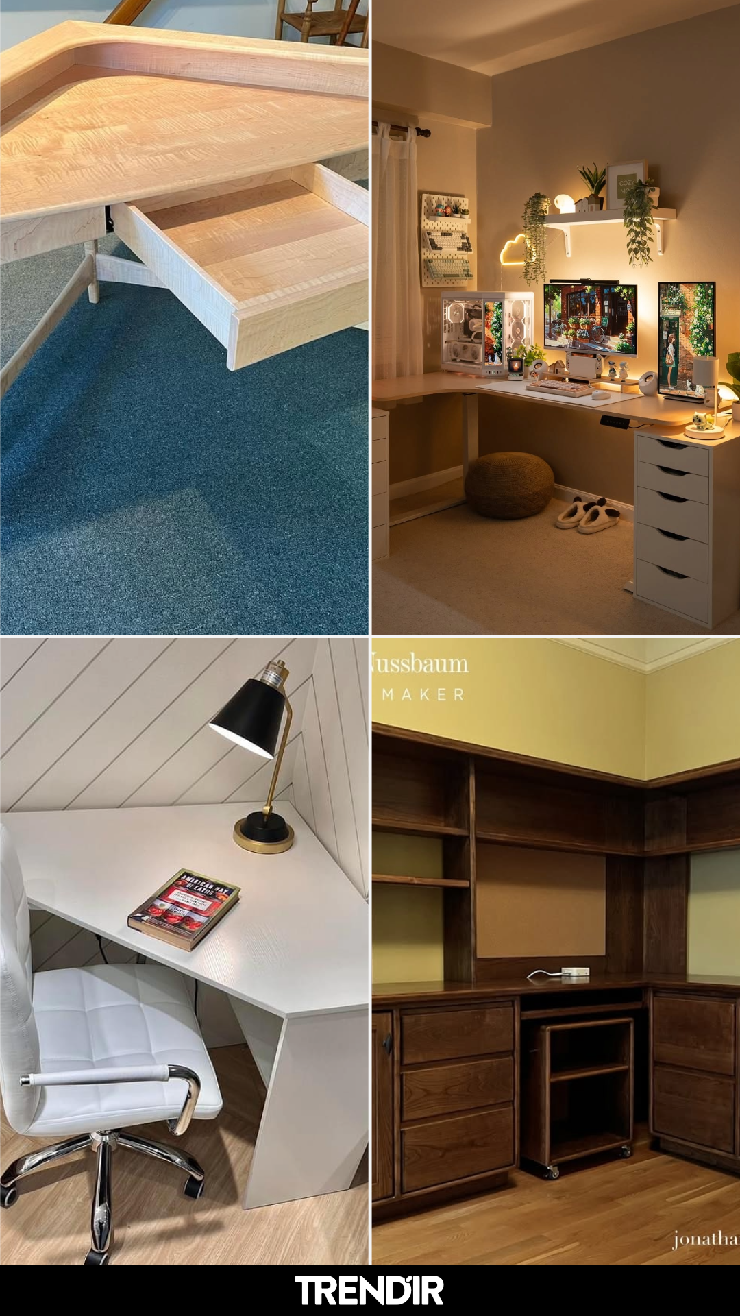 28 Corner Desk Ideas Making the Most Ignored Corner Become the Most Useful Spot