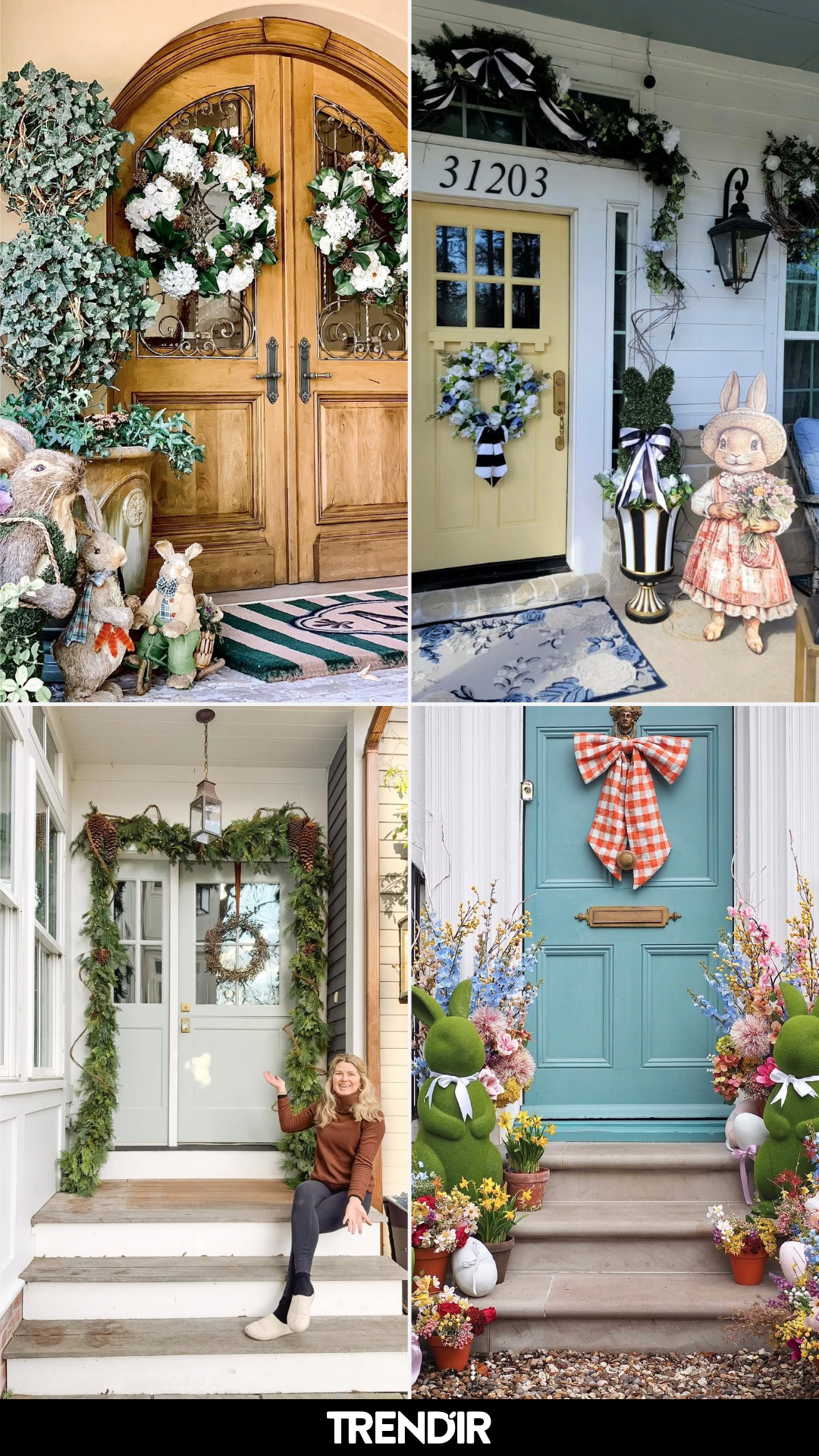 29 Easter Door Decoration Ideas So Cute the Easter Bunny Might Move In