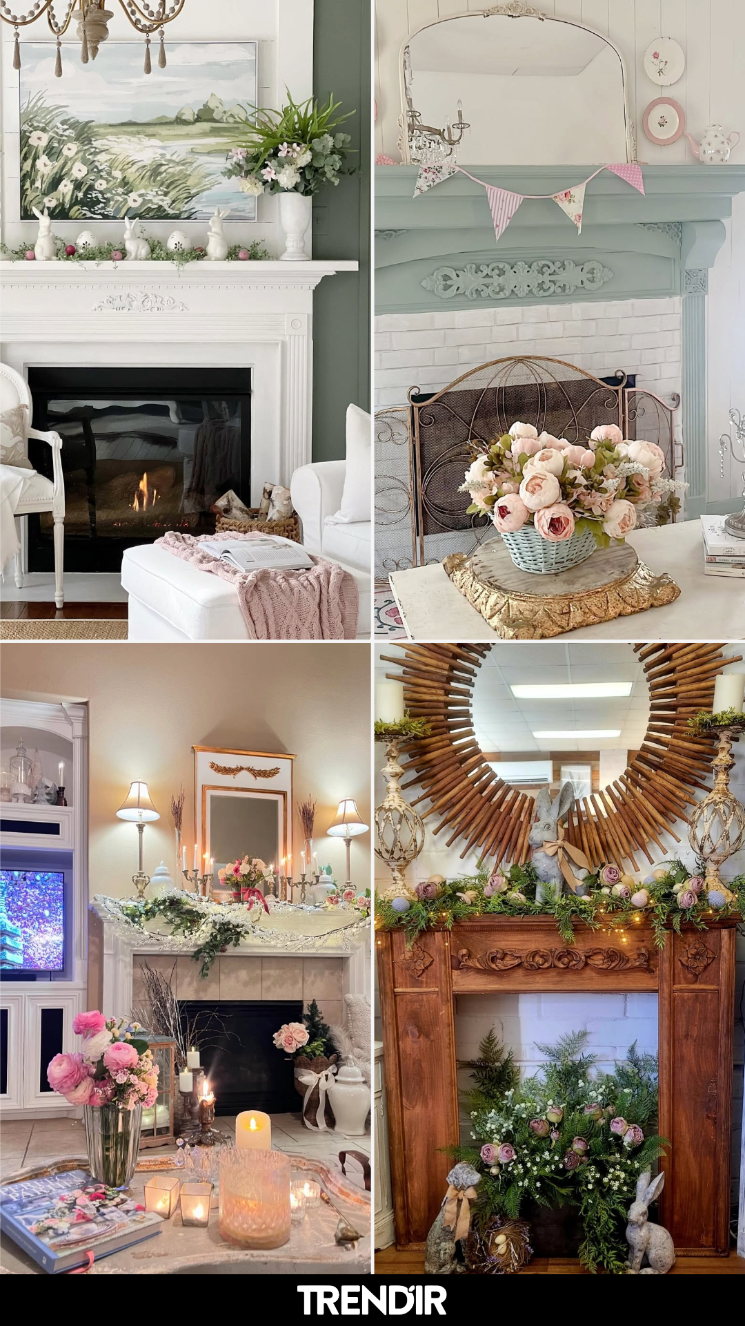 26 Spring Mantel Decorating Ideas With Zero Tolerance for Fireplace Decor That Feels Flat