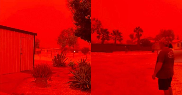 Apocalyptic Scenes in Australia as the Sky Turn Red