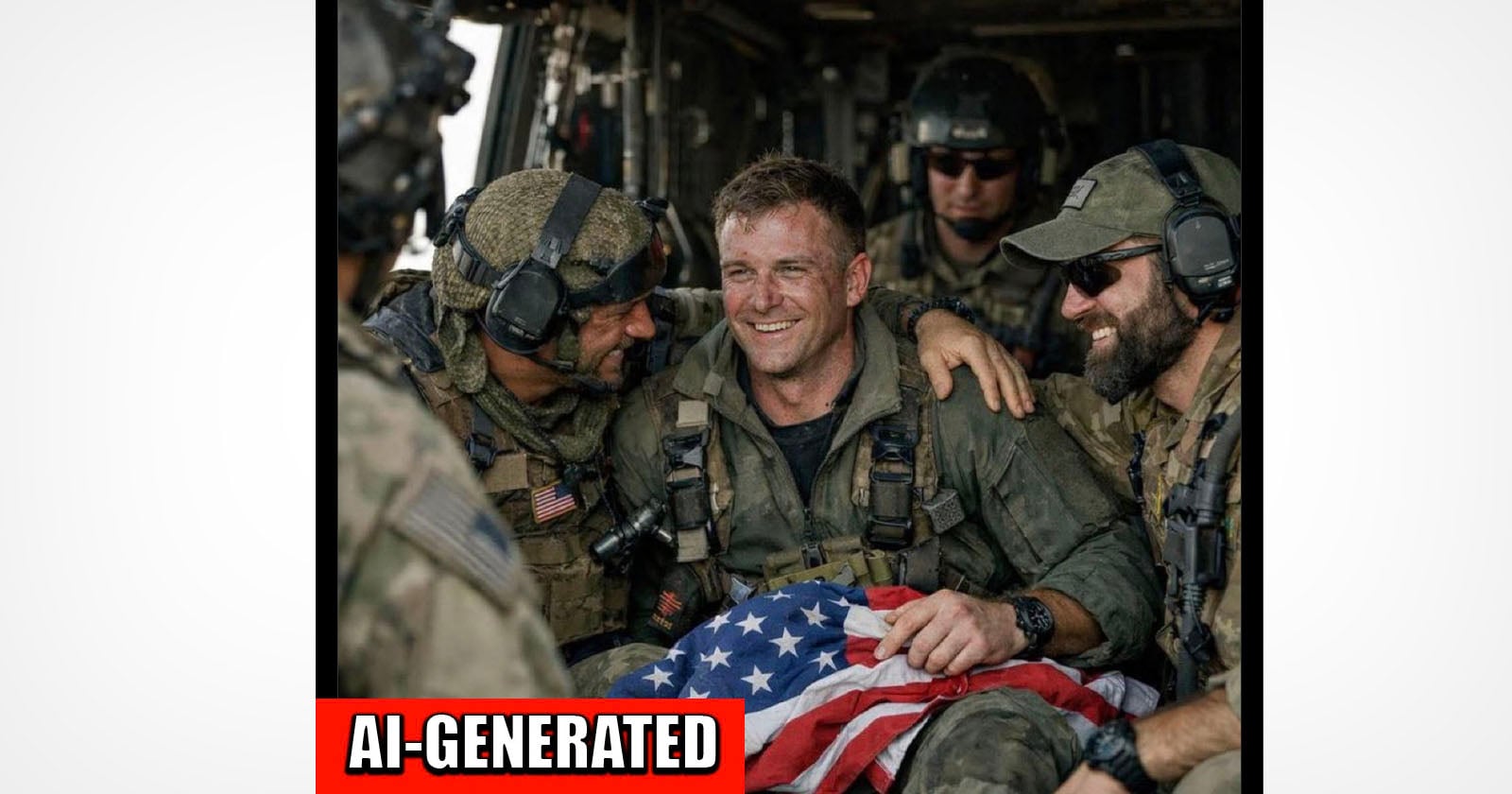 Governor of Texas Shares Fake AI Photo of Rescued American Soldier